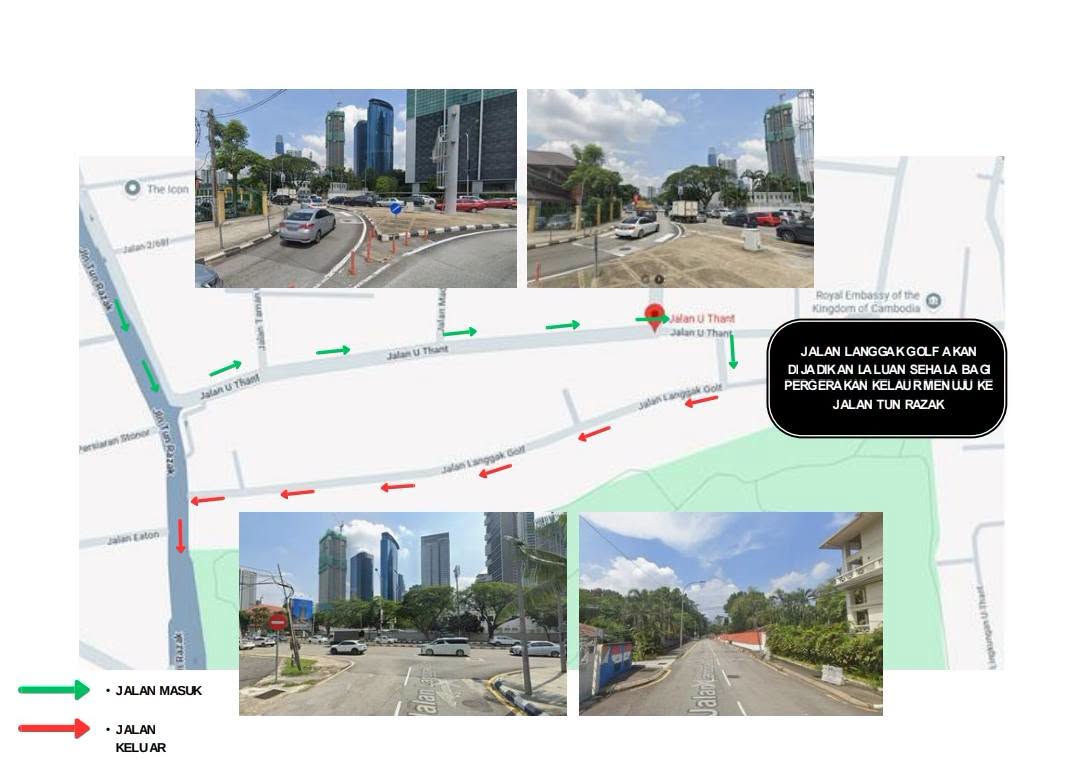 Penutupan Sementara Laluan Jalan Di Jalan U Thant Bagi Kerja-Kerja Pembinaan Pipe Jacking