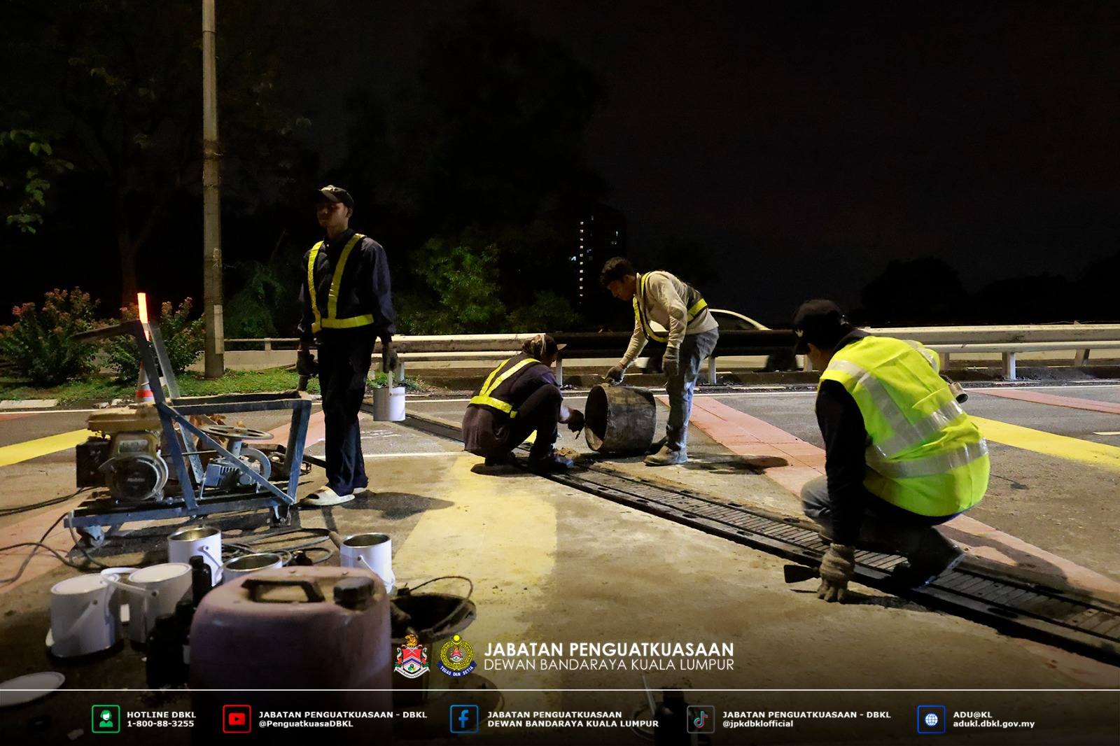 DBKL Kompaun 5 Kontraktor Dalam Ops Korekan Jalan Awam - April 26, 2026