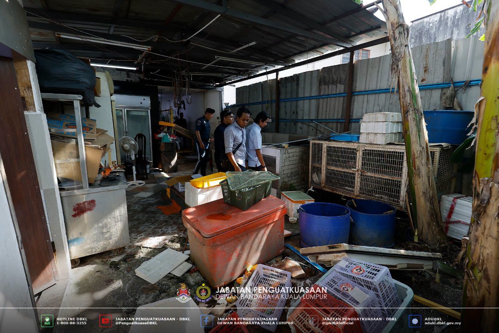 DBKL Roboh 2 Struktur Binaan Kedai Runcit Kendalian Warga Asing Tanpa Kelulusan