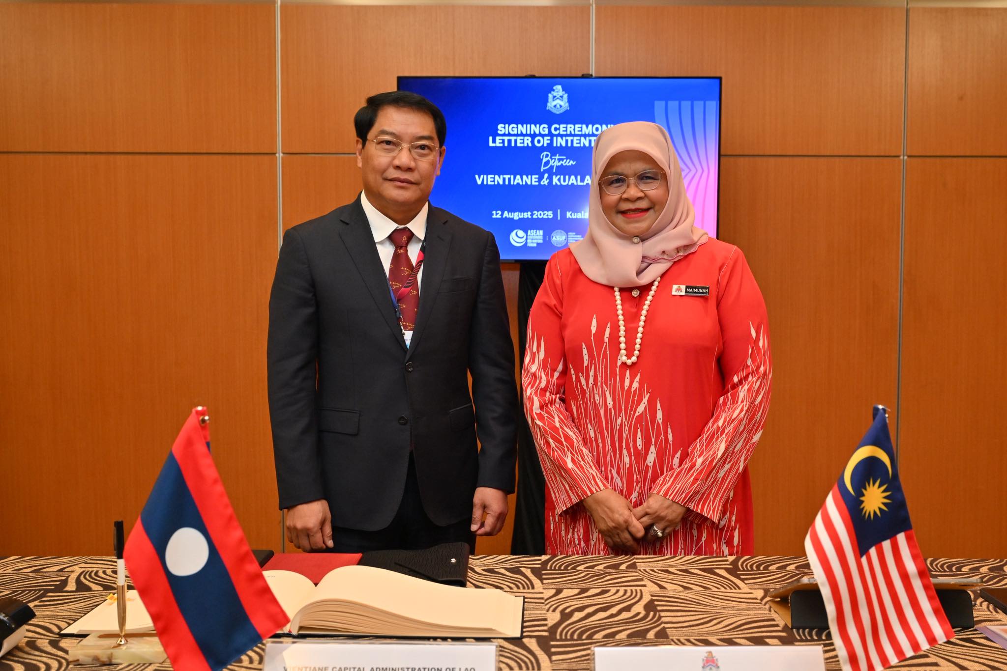Kuala Lumpur & Vientiane Meterai Perjanjian Kerjasama Bandar Raya