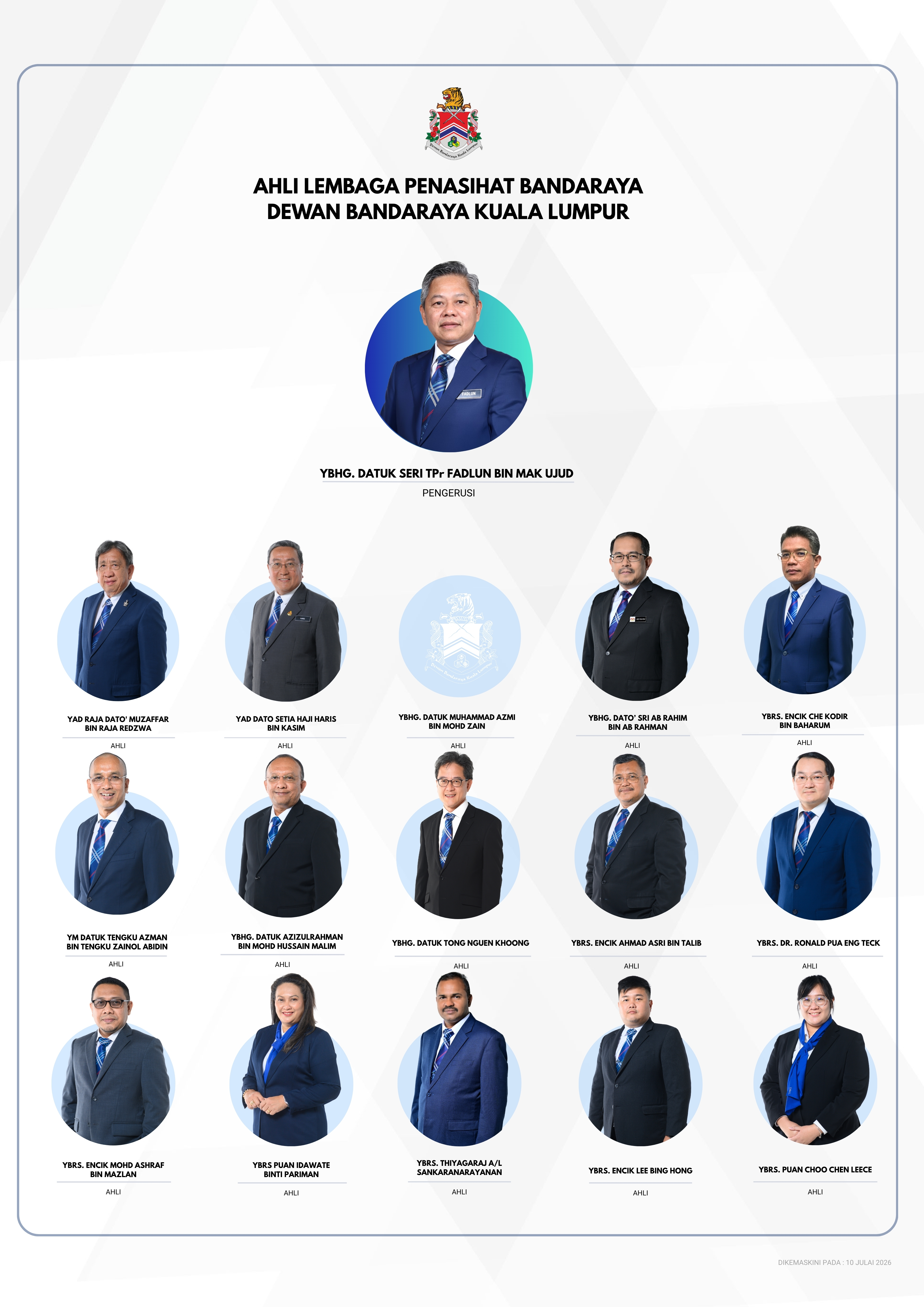 Carta Pengurusan Tertinggi DBKL