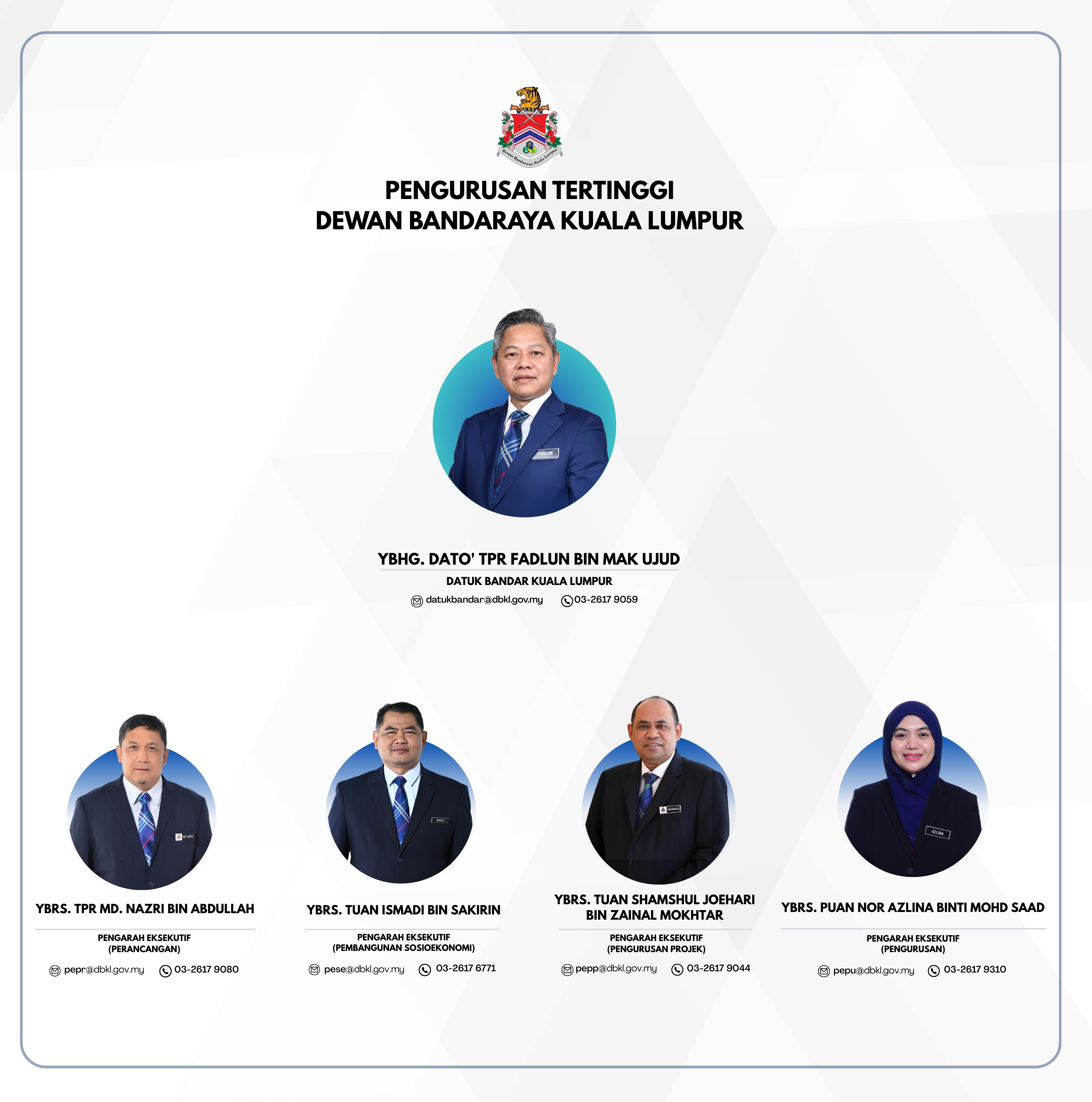 Carta Pengurusan Tertinggi DBKL
