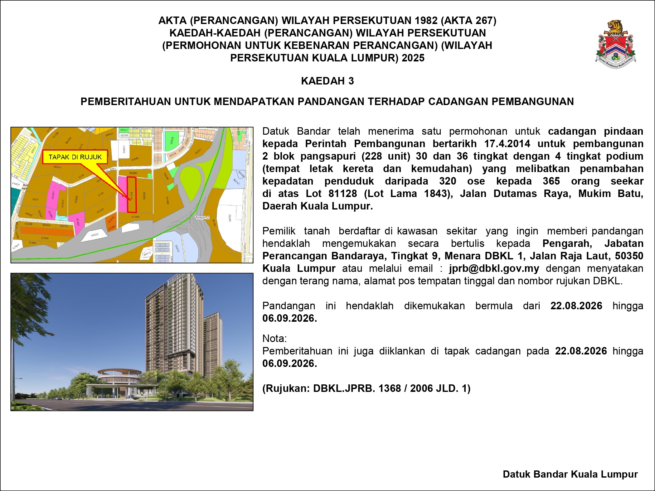 Hebahan notis pemberitahuan mendapat pandangan kaedah3 1368.2006 jld1 22082026 page 0001