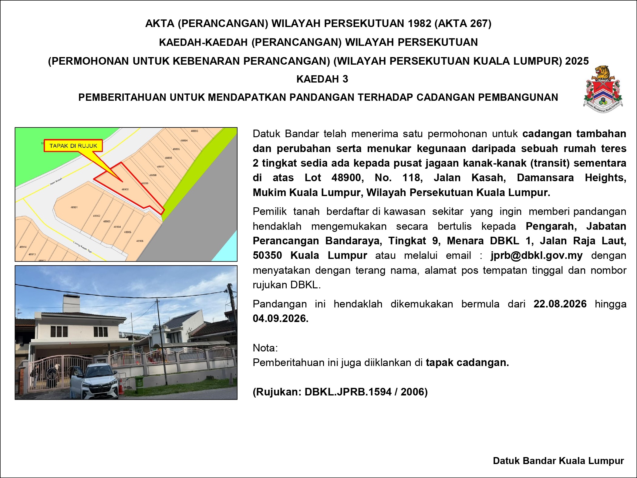 Hebahan notis pemberitahuan mendapat pandangan kaedah3 1594.2006 22082026 page 0001