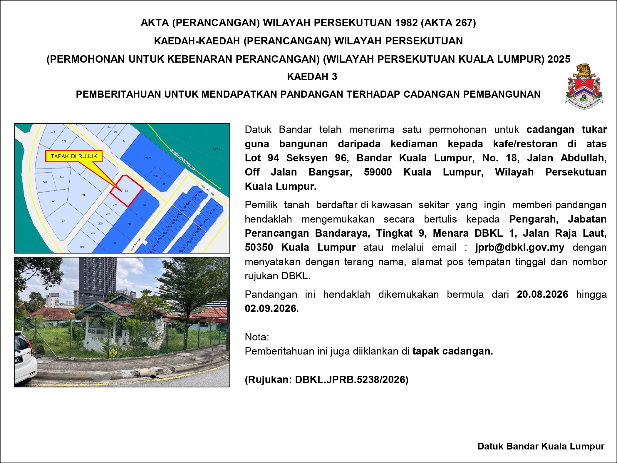 Hebahan notis pemberitahuan mendapat pandangan kaedah3 5238.2026 20082026 page 0001